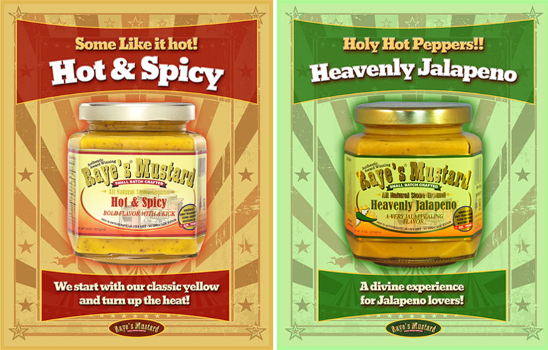 Hot and spicy mustard - Raye's Mustard